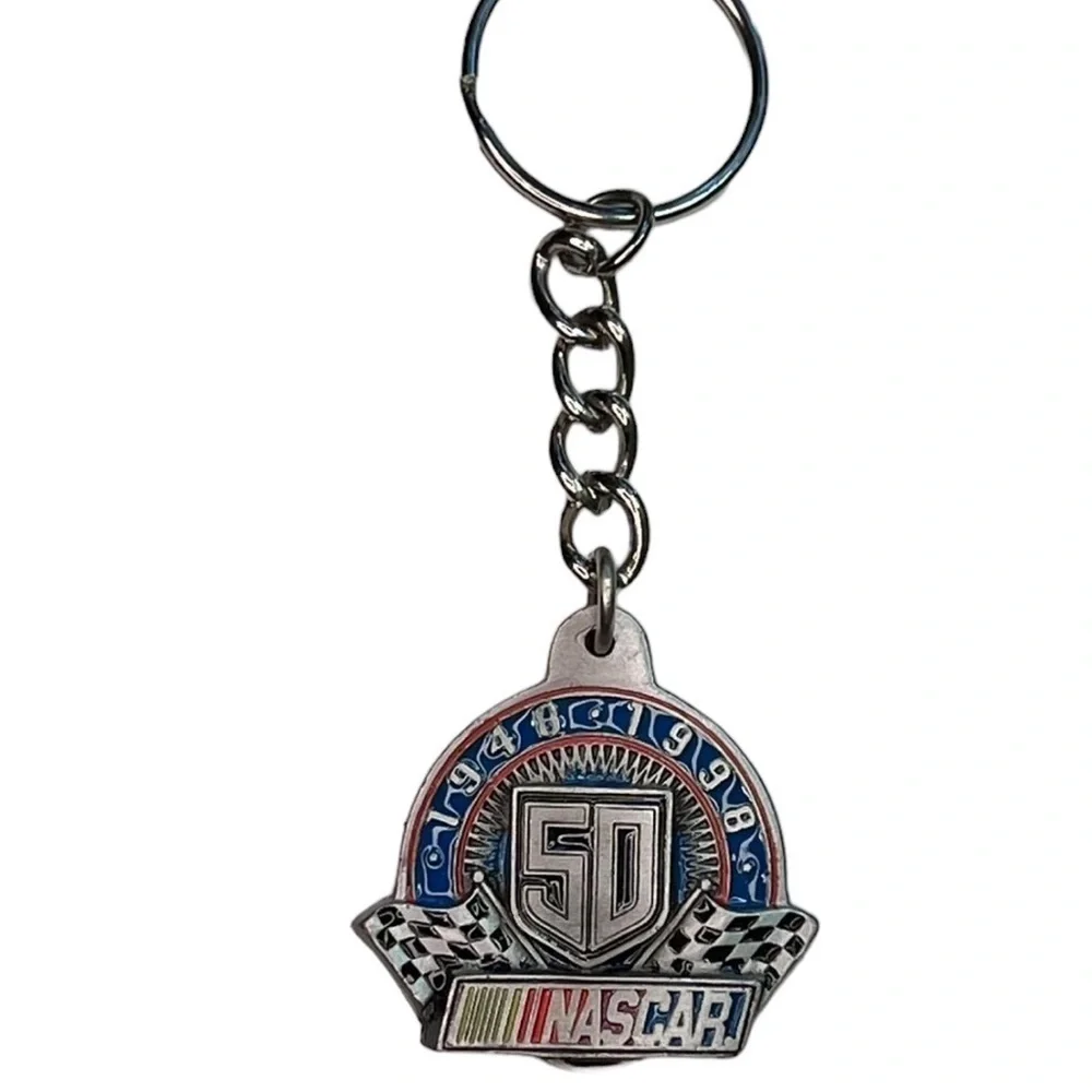 Nascar 50 Year Keychain  1948-1998 American Made
